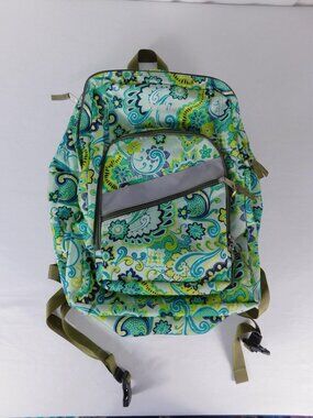 L.L.Bean Girls 16" Backpack Multicolor Paisley School Bag Adjustable Straps